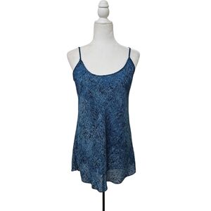 Cabi Sleeveless Top Sheer Flowy Airy Teal Blue Womens Medium
